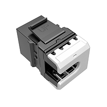 Product Szybko-zaciskowy keystone Solarix CAT5E UTP RJ45 czarny SXKJ-5E-UTP-BK-NA do kleszczy SXKJ-NA-BU - Solarix - Keystony