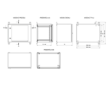 Product Naścienna szafa zewnętrzna LC-20 9U 600x600 drzwi szklane 2x1 - punktowy zamek LC-20-9U-66-11-G - Solarix - Zewnetrzne z wyższym IP