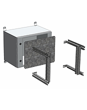 Product Naścienna szafa zewnętrzna LC-20 9U 600x600 drzwi szklane 2x1 - punktowy zamek LC-20-9U-66-11-G - Solarix - Zewnetrzne z wyższym IP