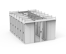 Product Podwyższony dach zimnego korytarza 600 mm, RAL 7035 - Solarix - Centrum przetwarzania danych