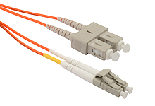 Patchcord Solarix 50/125 LCpc/SCpc MM OM2 5m duplex SXPC-LC/SC-PC-OM2-5M-D - Solarix - Patchcordy