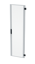 Drzwi metalowe do LC-50, 42U, szerokość 600 mm, perforowane, kolor RAL 7035, zamek 3-punktowy - Solarix - Akcesoria