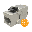 MULTIPACK 24 szt. - keystony Solarix CAT6 STP RJ45 czarny samozaciskowe SXKJ-6-STP-BK-SA - Solarix - Keystony