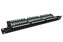 19" patch panel Solarix 24 x RJ45 CAT5E UTP z listwą 1U SX24L-5E-UTP-BK-N - Solarix - Patch panele