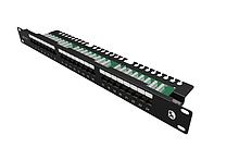 Product 19" patch panel Solarix 24 x RJ45 CAT5E UTP z listwą 1U SX24L-5E-UTP-BK-N - Solarix - Patch panele