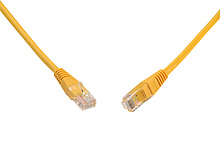 Patchcord CAT5E UTP PVC 0,5m żółty non-snag-proof C5E-155YE-0,5MB - Solarix - Patchcordy