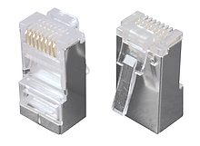  Konektor RJ45 CAT5E STP 8p8c ekranowany na drut KRJS45/5SLD - Solarix - Konektory