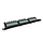 Product 19" patch panel Solarix 24xRJ45 CAT5E UTP z wsponikiem czarny 0,5U SX24HD-5E-UTP-BK - Solarix - Patch panele