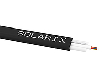 Kabel światłowodowy zewnętrzny samonośny Solarix Flat DROP 12wł OS HDPE F<sub>ca</sub> SXKO-FLAT-DROP-12-OS-HDPE - Solarix - Światłowody